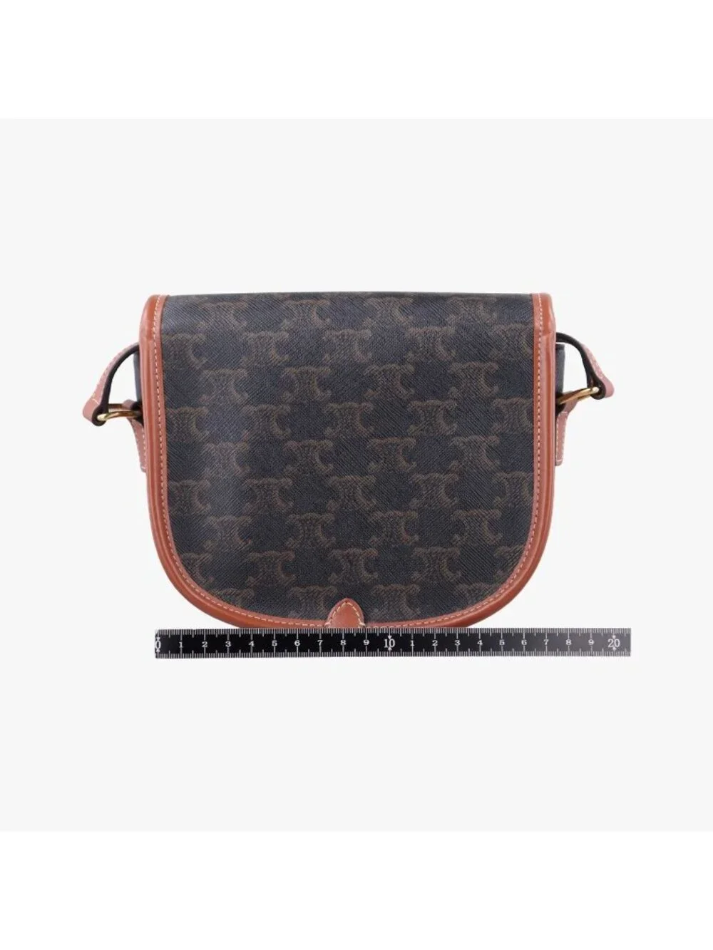 Celine Luco Triomphe Brown Shoulder Bag